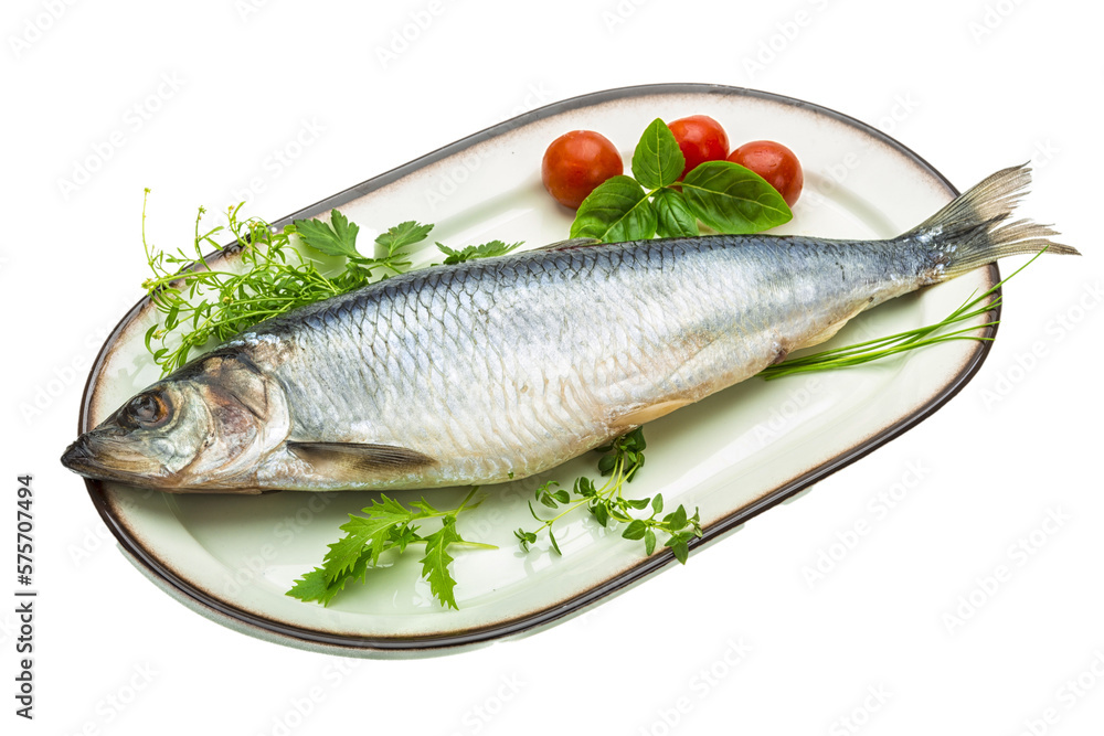 Marinated herring with herbs