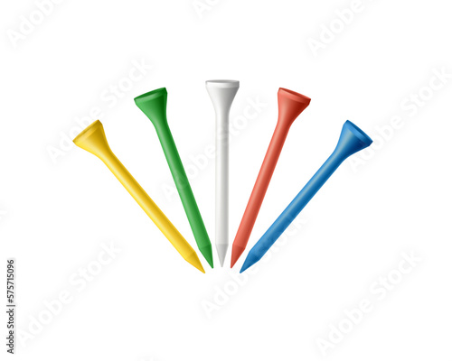 Golf Nails Realistic Composition
