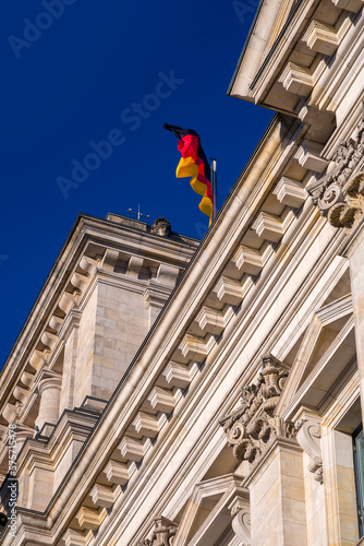 Reichstag building in Berli...