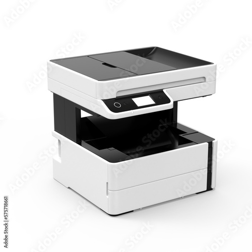 printer isolated on white for mockup