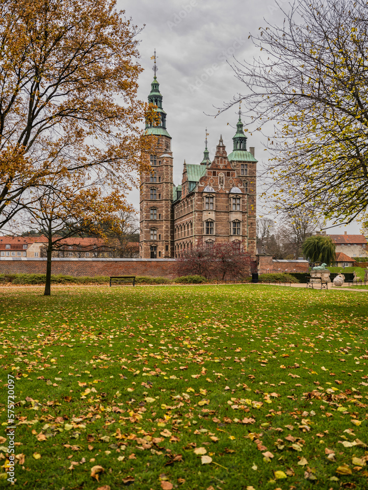 Rosenborg Castle during fall, Copenhagen, Denmark