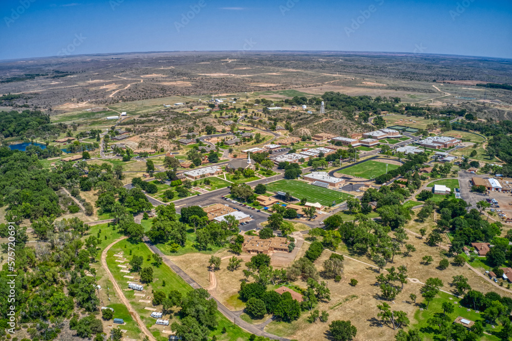 Aerial View of Boys Ranch, Texas