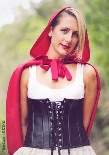 Red riding hood and her wolf 