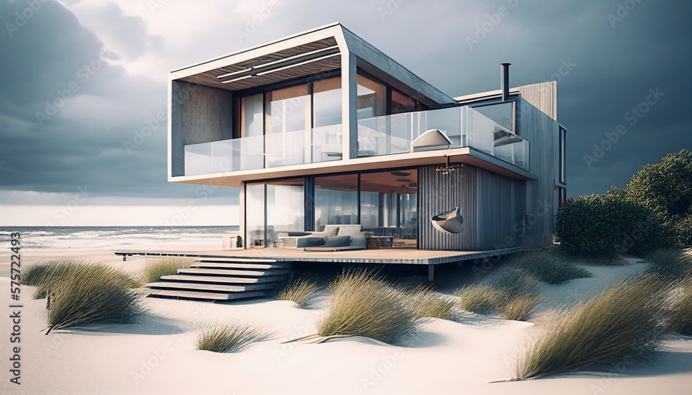 Modern Luxurious Seaside House Beach House AI That Generates Its Own   1000 F 575722493 DhGjgpB7xWRXB6DAHNJs4Uw9Fv5U8lNM 