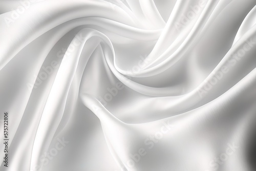 smooth white silk fabric texture, clean background