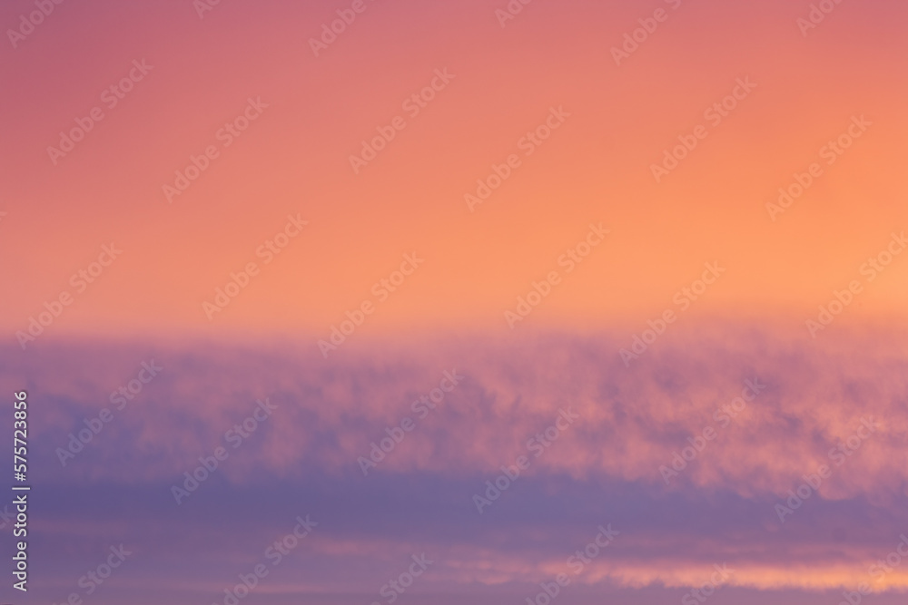 Dramatic sunset and sunrise sky background. Purple majestic sunset clouds