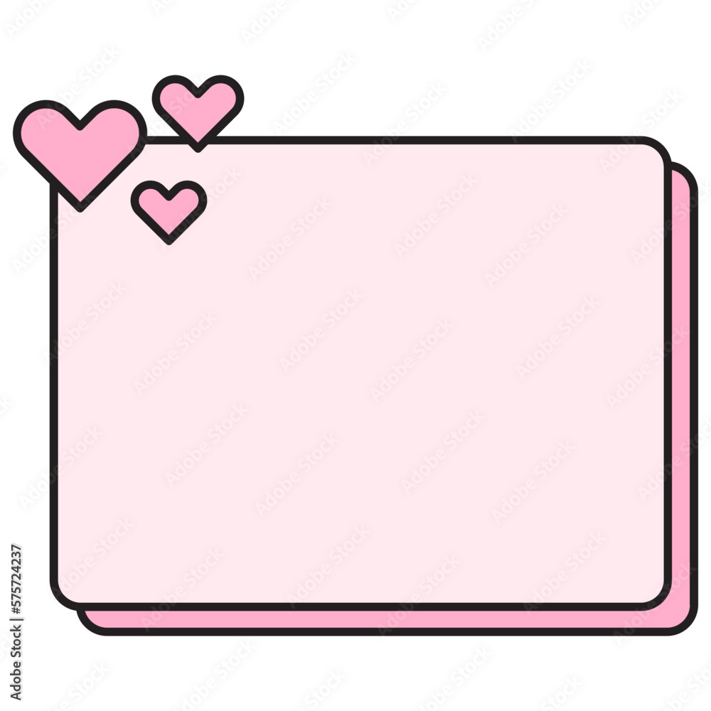 heart note sticky icon