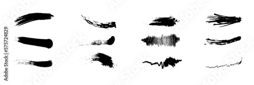 Sample brush stroke icon. Vector illustration on a white background.