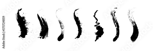 Sample brush stroke icon. Vector illustration on a white background.