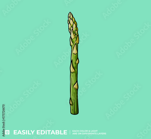 Asperge Verte Illustration Vecteur