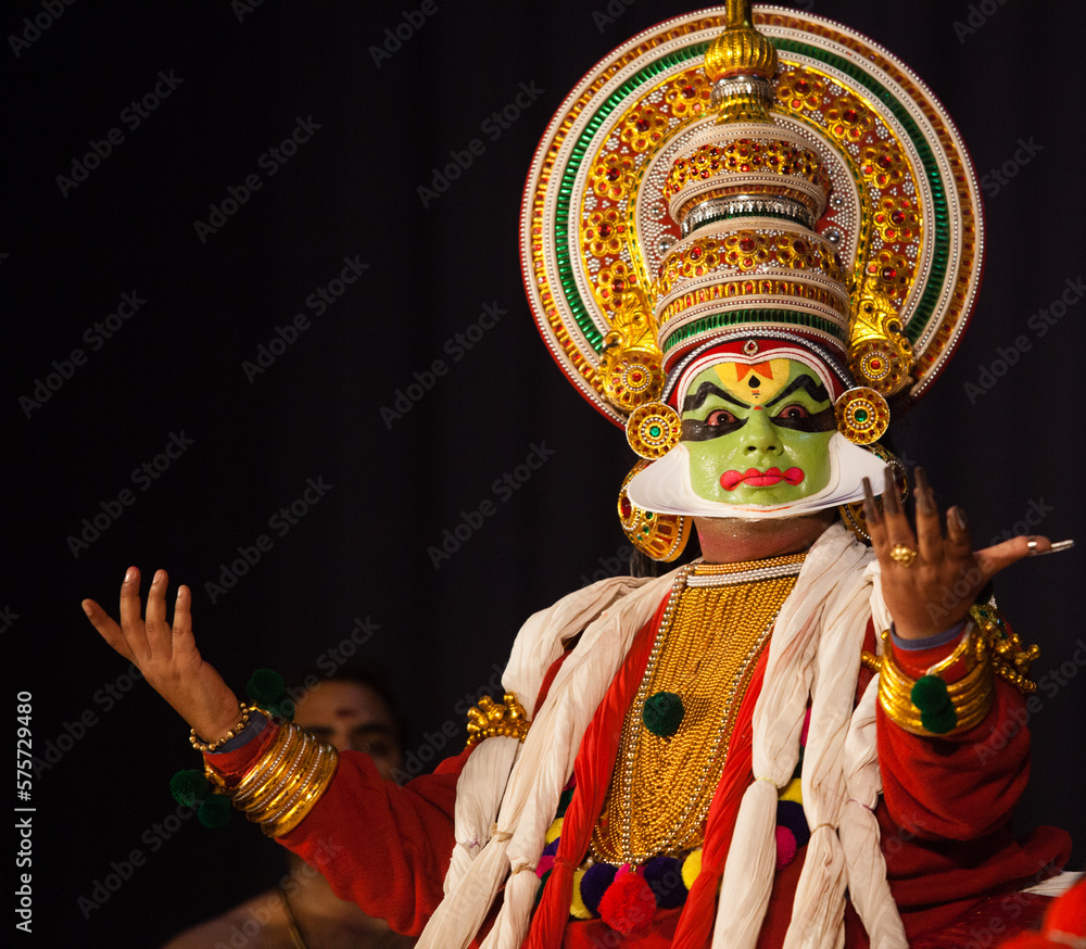 Handsome kathakali artist