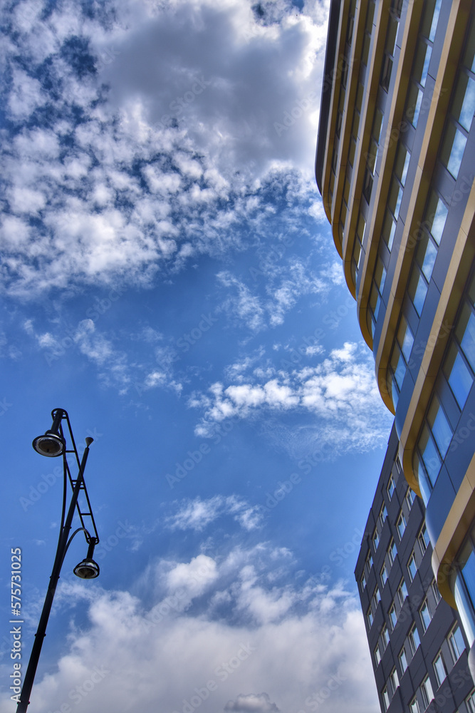 Low angle view of modern office building