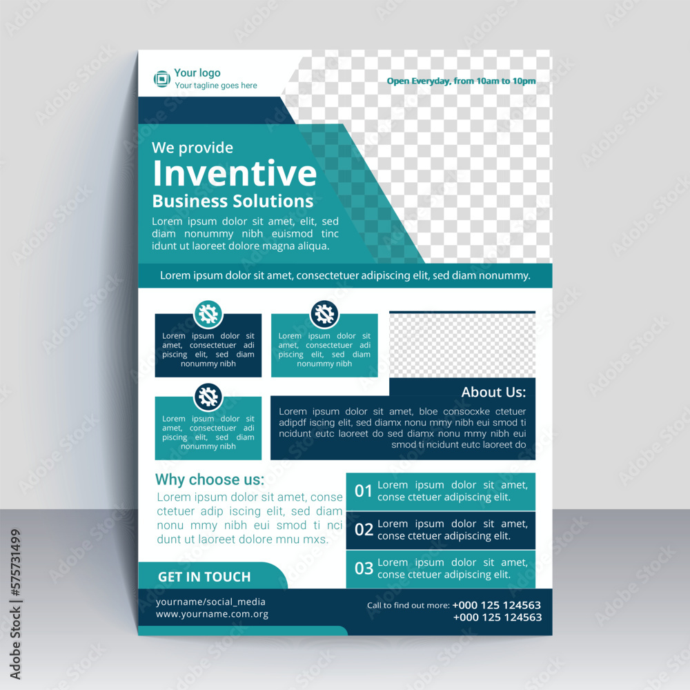 Blue Modern Creative Corporate Business Flyer Banner Template Blue Modern Creative Corporate Business Flyer Banner Template
