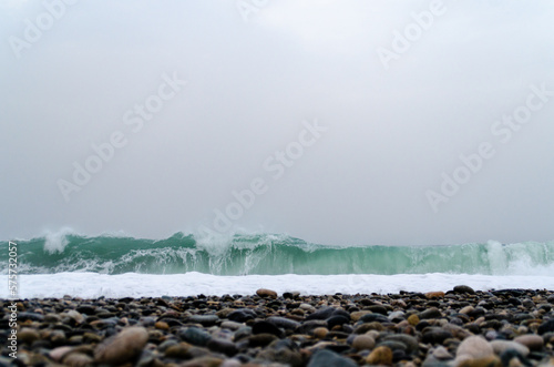 waves on the beach
