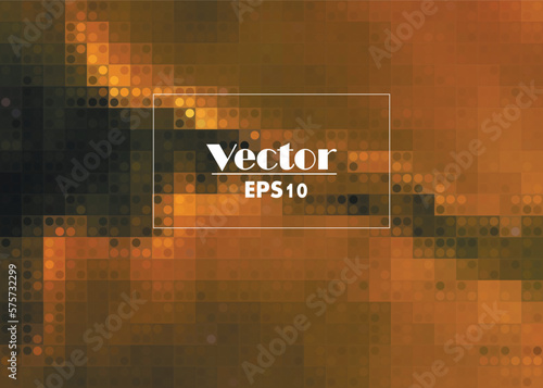 golden cloth with folds abstract vector pixel image