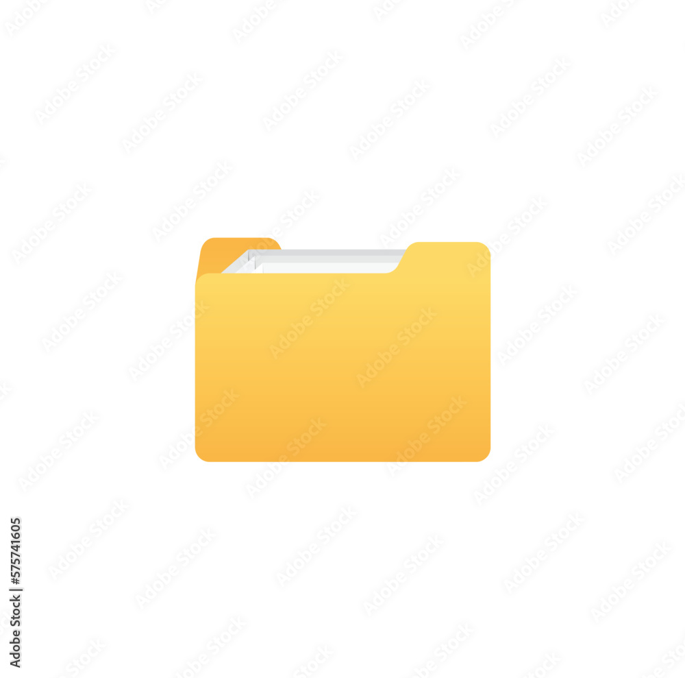 Yellow folder icon design. User interface icon design. Vector illustration. Yellow folder icon design. User interface icon design. Vector illustration.