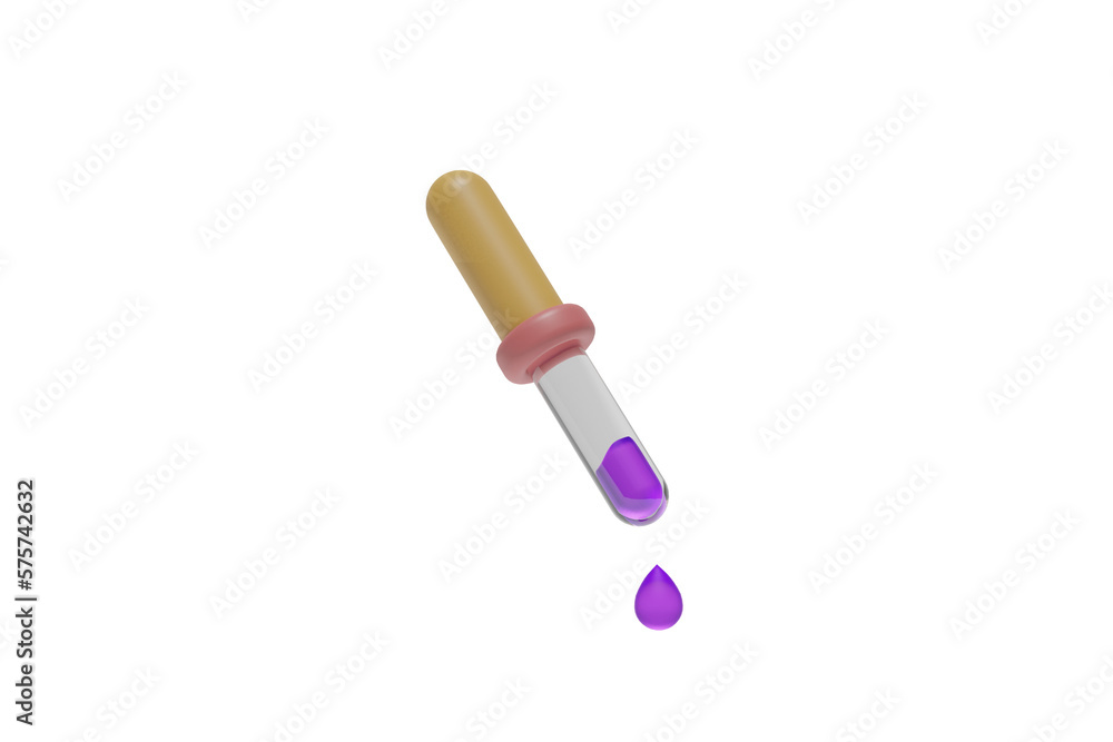 Pipette Dropper 3d Render Transparent Background Pipette Dropper 3d Render Transparent Background