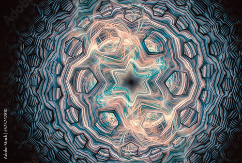 Abstract modern dynamic stylish blue decorative pattern wave banner background.