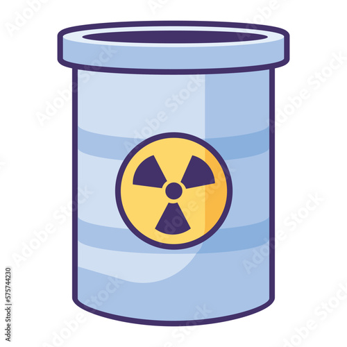 radioactive symbol on a white background