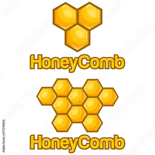 Modern flat design simple minimalist cute honeycomb bee logo icon design template vector with modern illustration concept style for product, label, brand, cafe, badge, emblem