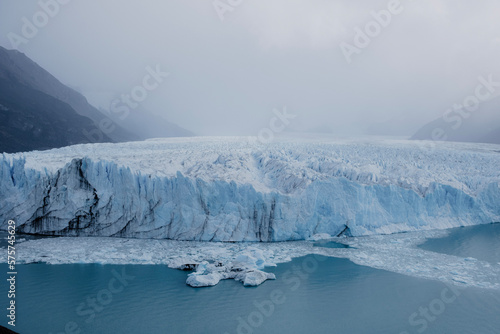 Glacier in Polar region.