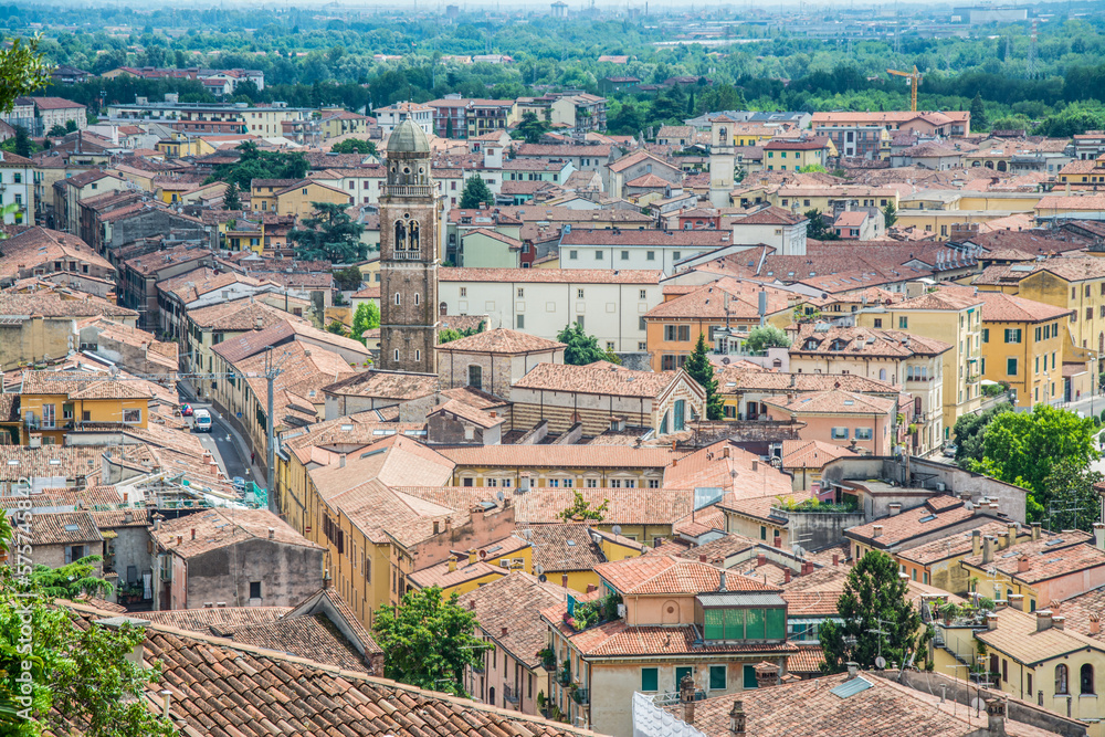 Verona, Italy, Europe. View of the Verona city, rooftop. 