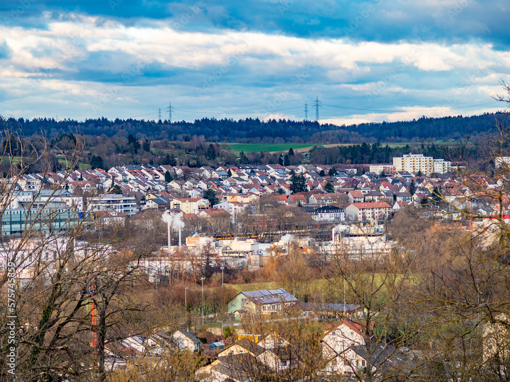 Blick auf die Kreisstadt Bretten