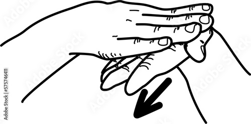 australian sign language fingerspelling alphabet in vector auslan letter h