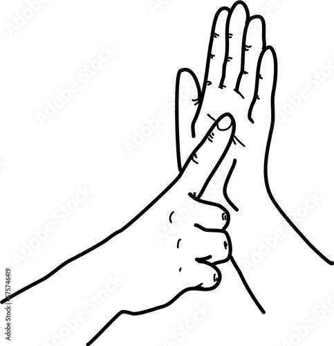 australian sign language fingerspelling alphabet in vector auslan letter l