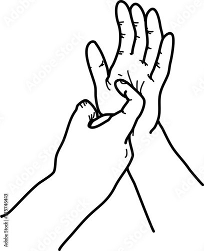 australian sign language fingerspelling alphabet in vector auslan letter r