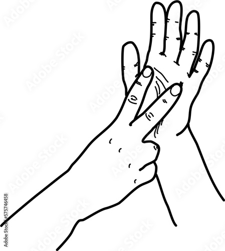australian sign language fingerspelling alphabet in vector auslan letter v