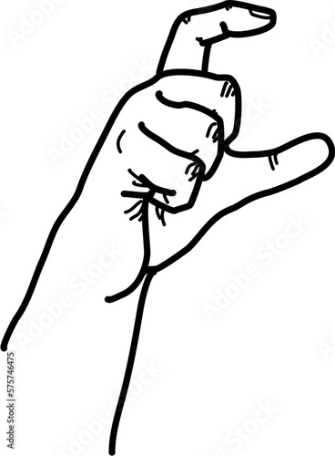 australian sign language fingerspelling alphabet in vector auslan letter c