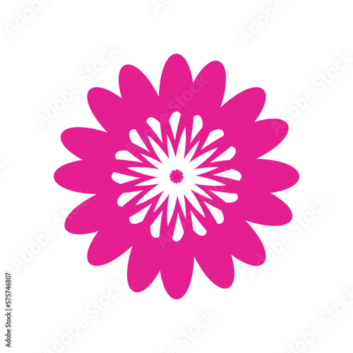 funny bright modern hippie flower vector illustration