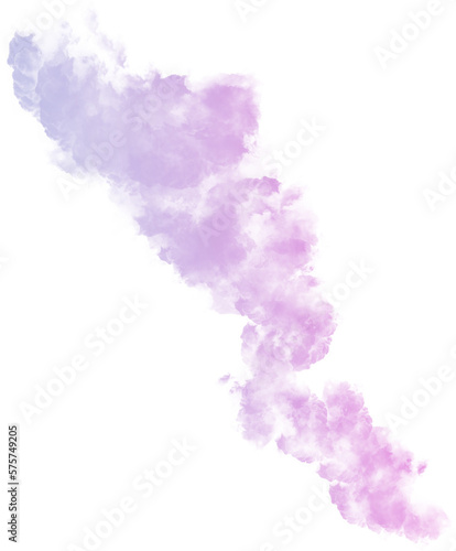 Pink Gradient Smoke Abstract Shape