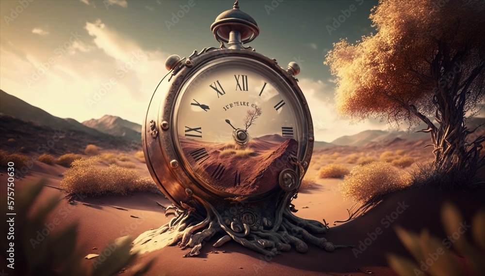Time ticking, we are running out of time. Stock Illustration | Adobe Stock