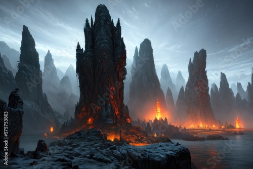 Fantasy Environment Concept - Natural - Legendary - Creature - Magical - Dark Fantasy - Stylized - Game Environment - Elder © Mohsen