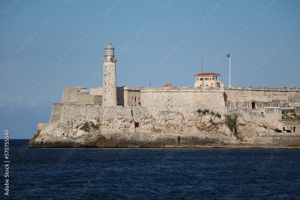 Castillo de los Tres Reyes del Morro in Havana, Cuba Caribbean