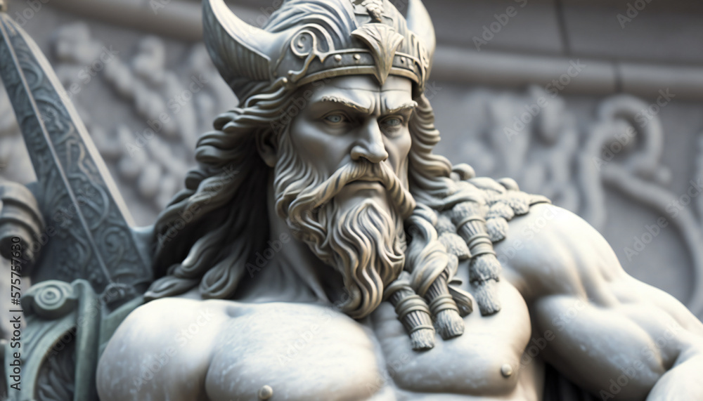 Freyr the god of male virility and good weather  - German gods - Mythologies - Generative AI