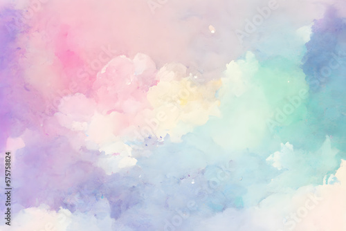 Colorful Pastel Colors Clouds