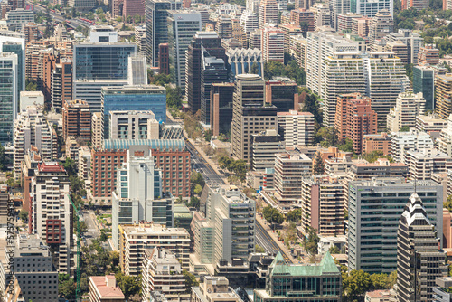 Santiago, Chile urban skyline and cityscape © skostep