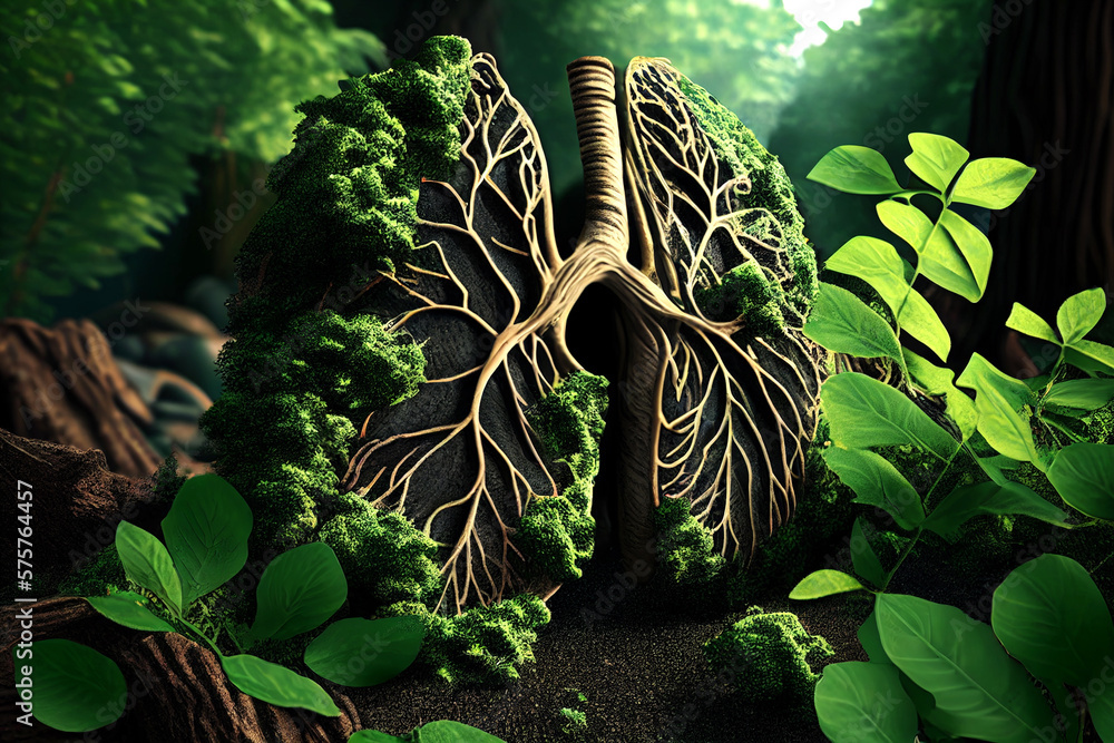 The forest, the lungs of Earth. Fresh and clean lungs without lung