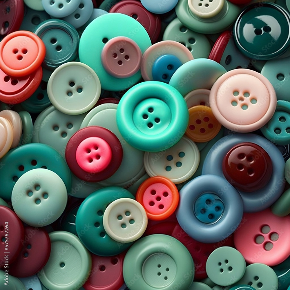 classic buttons for clothes, loose, collage, generated in AI classic buttons for clothes, loose, collage, generated in AI