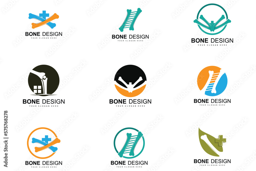 Bone Logo, Bone Care Vector, And Bone Medicine, Hospital, Health Bone Logo, Bone Care Vector, And Bone Medicine, Hospital, Health