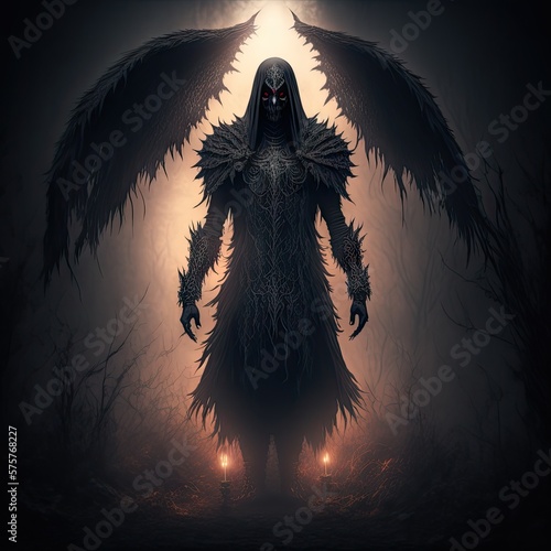 Demon of Darkness - Creature - Magical - Powerful - Fantasy - Stylized - Game Character - Demon Hero - Warrior