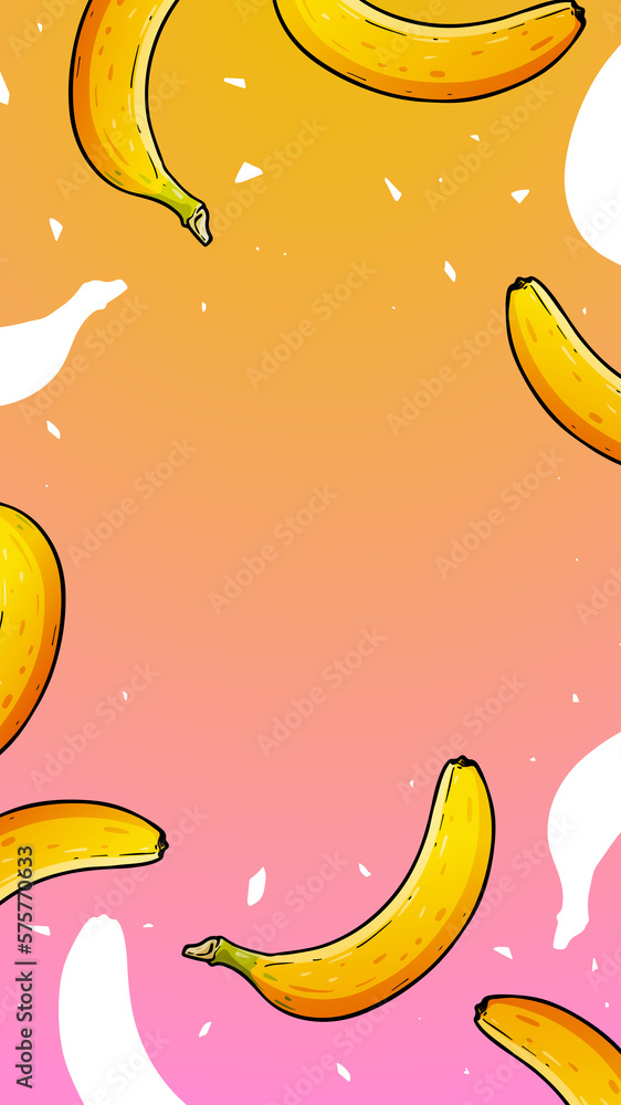 fond d'écran bananes Stock Illustration | Adobe Stock