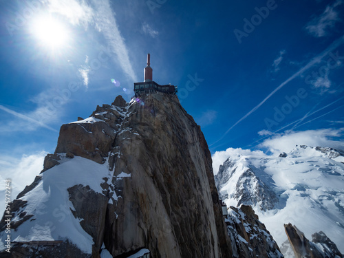 Fotografía Aiguille du Midi, a breathtaking peak in the French Alps near Chamonix