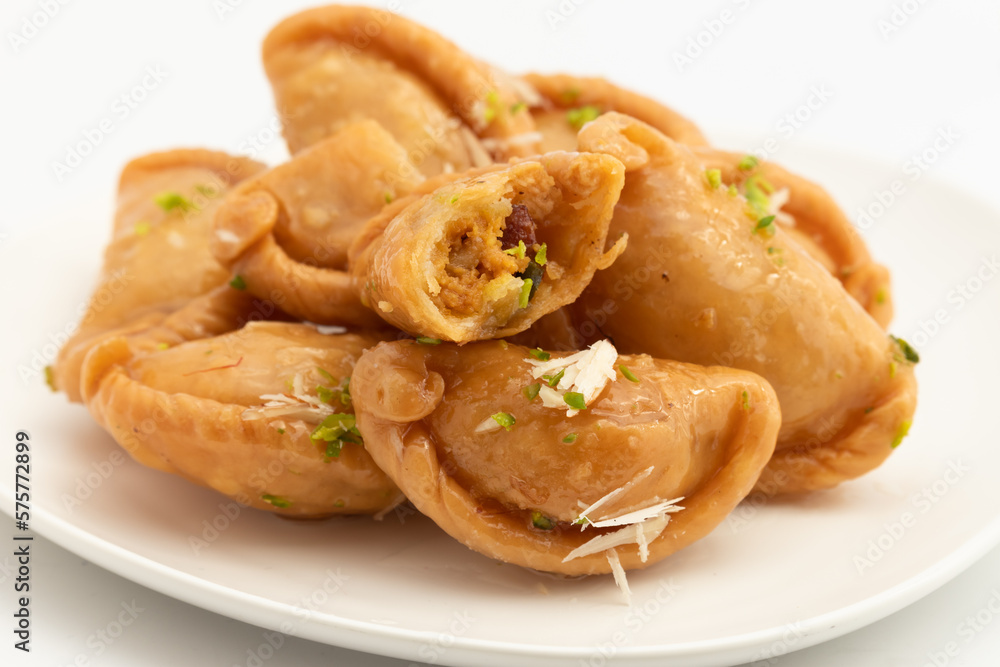 Stuffing Of Gujia Or Gujiya, Pirukiya, Pirukia, Pedakiya, Karanji, Basundi Or Gughra With Mawa, Khoya, Chasni, Mava, Khoa Filling - Sweet Indian Dumpling For Deepawali, Teez, Holi, Diwali And Teej Stuffing Of Gujia Or Gujiya, Pirukiya, Pirukia, Pedakiya, Karanji, Basundi Or Gughra With Mawa, Khoya, Chasni, Mava, Khoa Filling - Sweet Indian Dumpling For Deepawali, Teez, Holi, Diwali And Teej