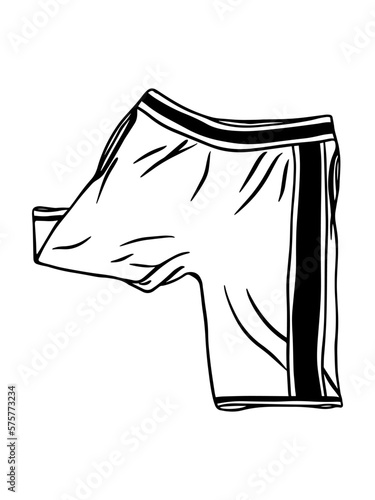 illustration of shorts. doodle illustration