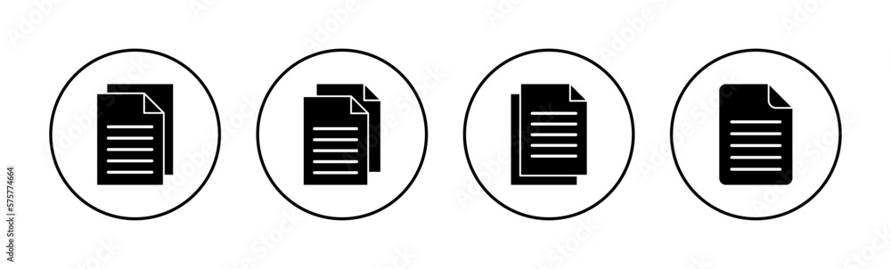 Document icon vector for web and mobile app. Paper sign and symbol. File Icon Document icon vector for web and mobile app. Paper sign and symbol. File Icon