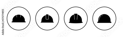 Helmet icon vector for web and mobile app. Motorcycle helmet sign and symbol. Construction helmet icon. Safety helmet